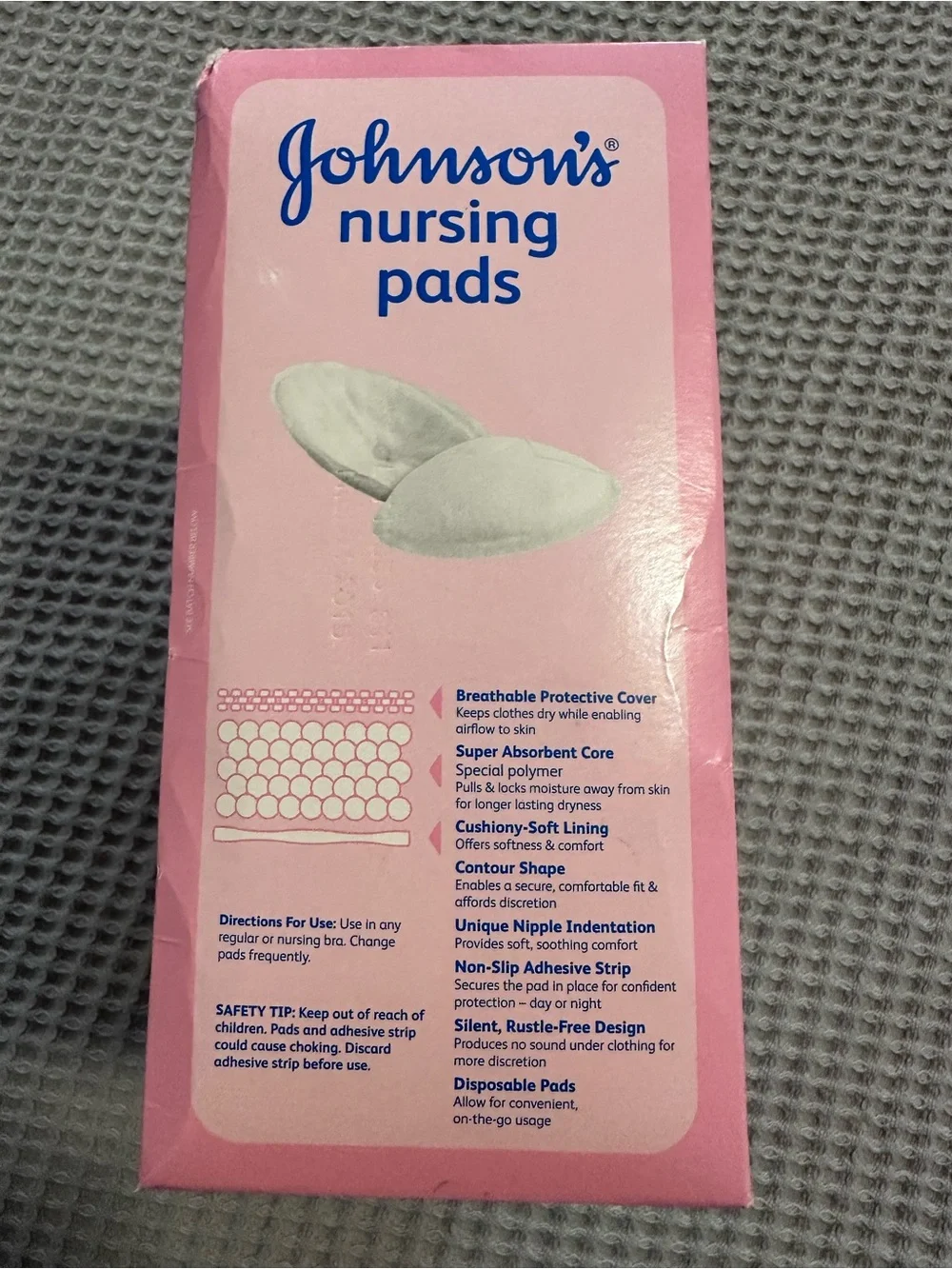 Pink Nursing Pads - 60 Disposable Pads